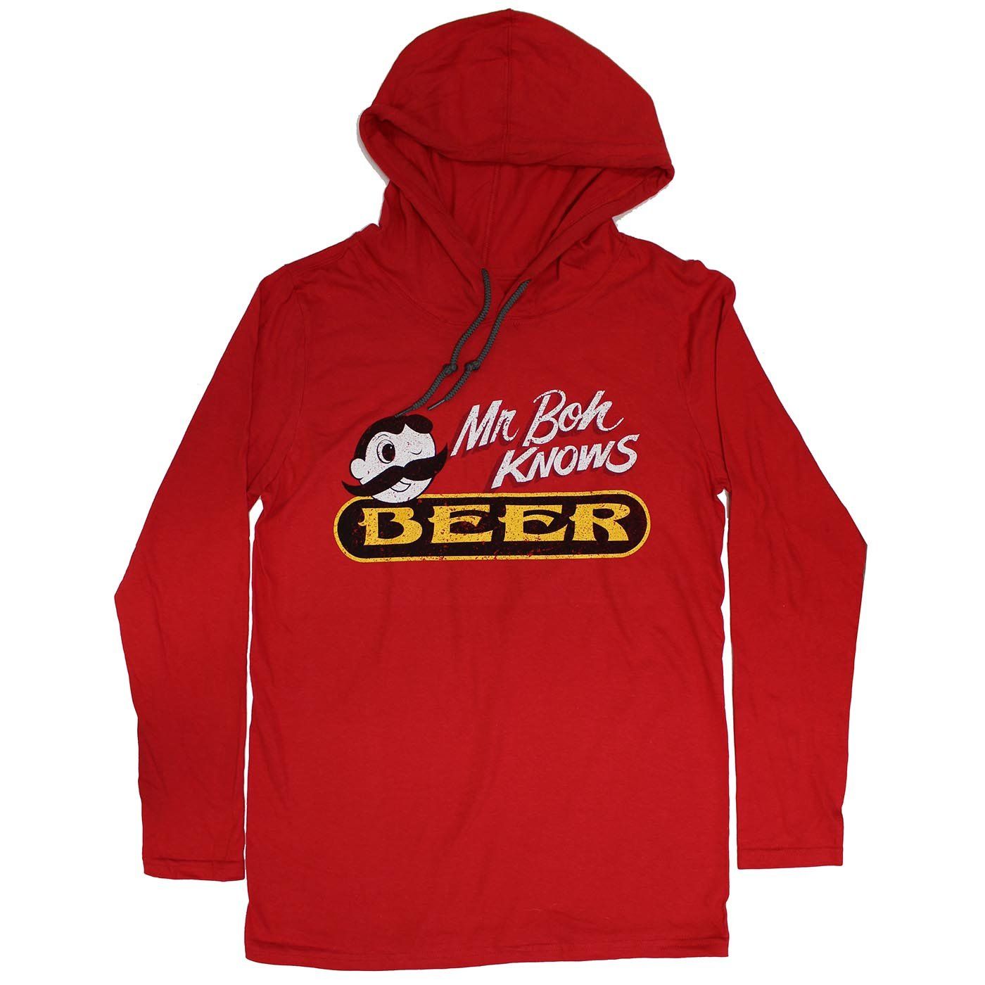 Mr. Boh Knows Beer (Red) / Terry Hoodie - Route One Apparel
