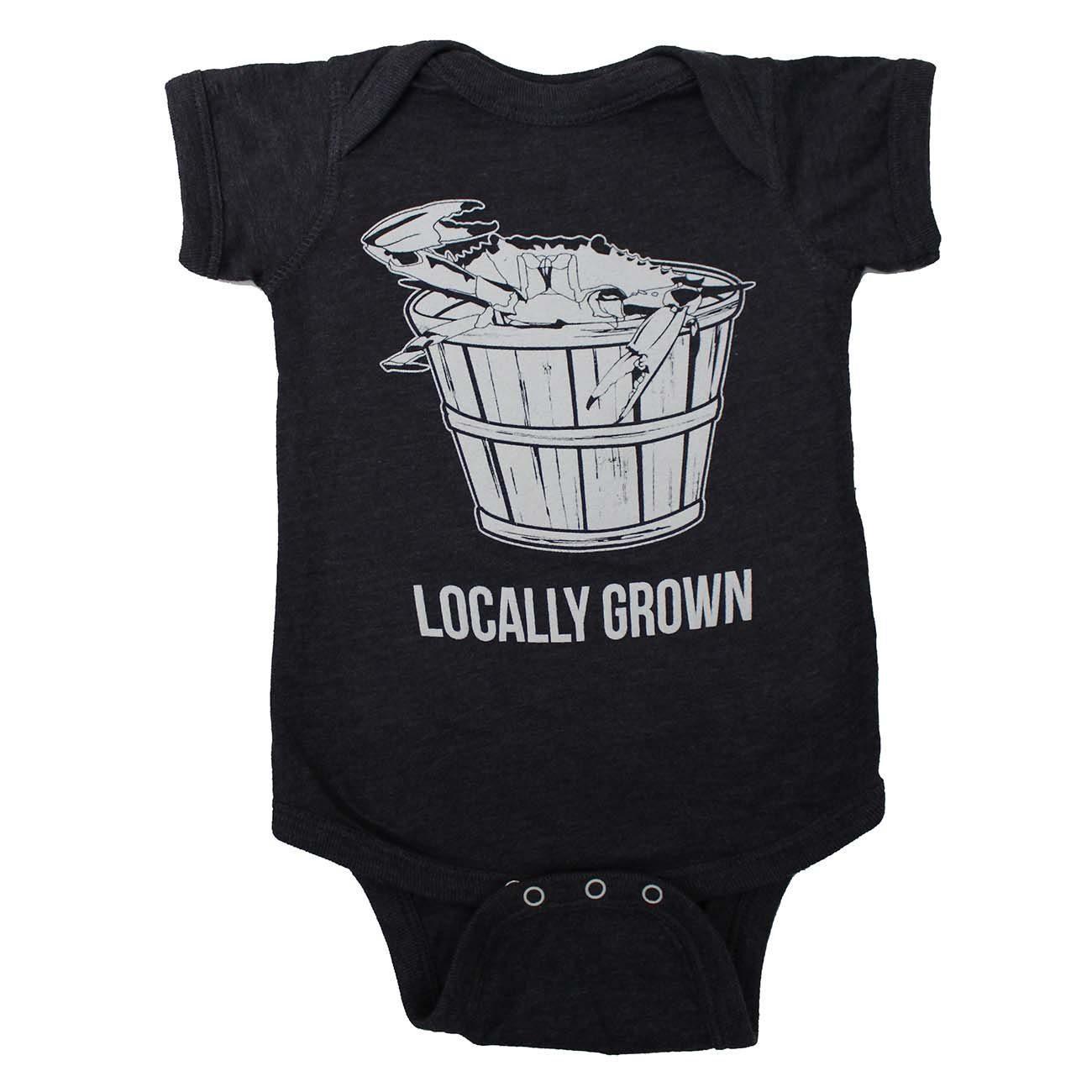 Locally Grown (Vintage Navy) / Baby Onesie - Route One Apparel