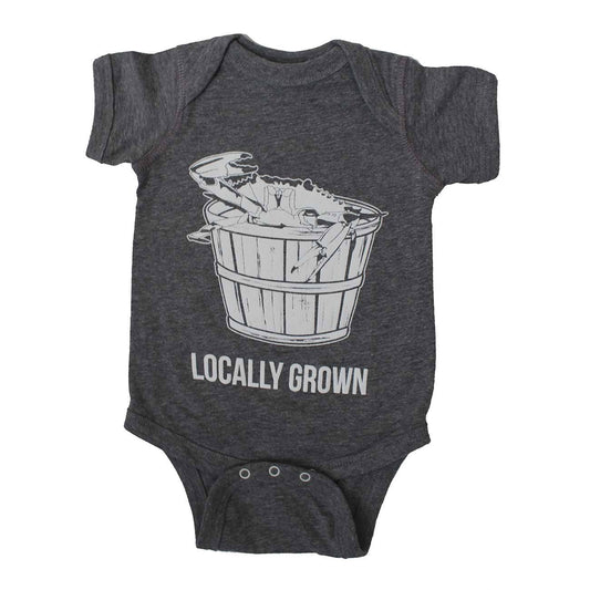 Locally Grown (Granite Heather) / Baby Onesie - Route One Apparel