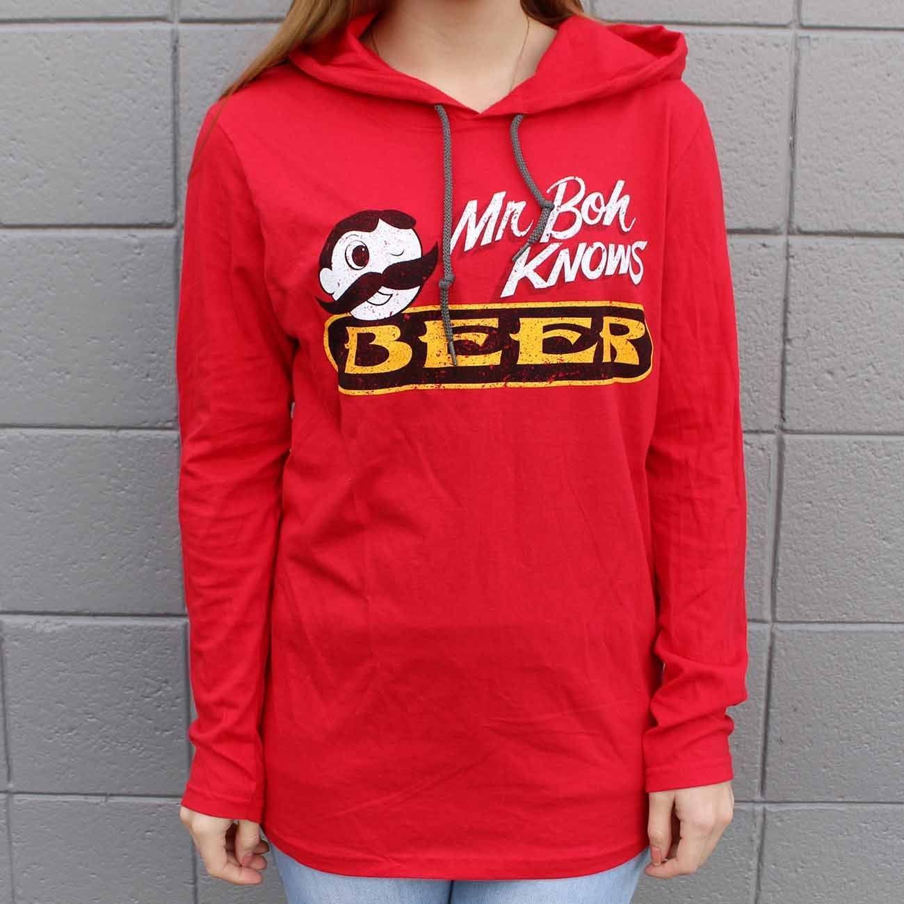 Mr. Boh Knows Beer (Red) / Terry Hoodie - Route One Apparel