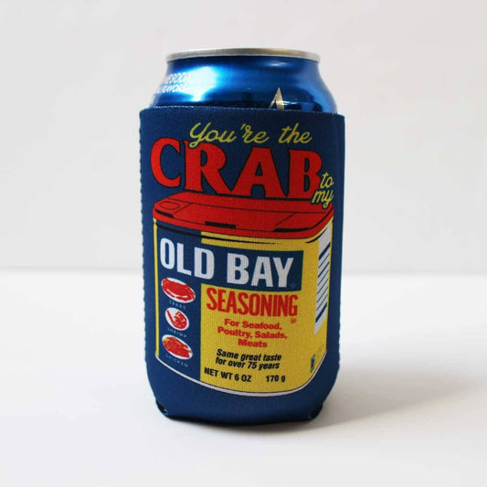 You're The Crab to My Old Bay (Blue) / Can Cooler - Route One Apparel