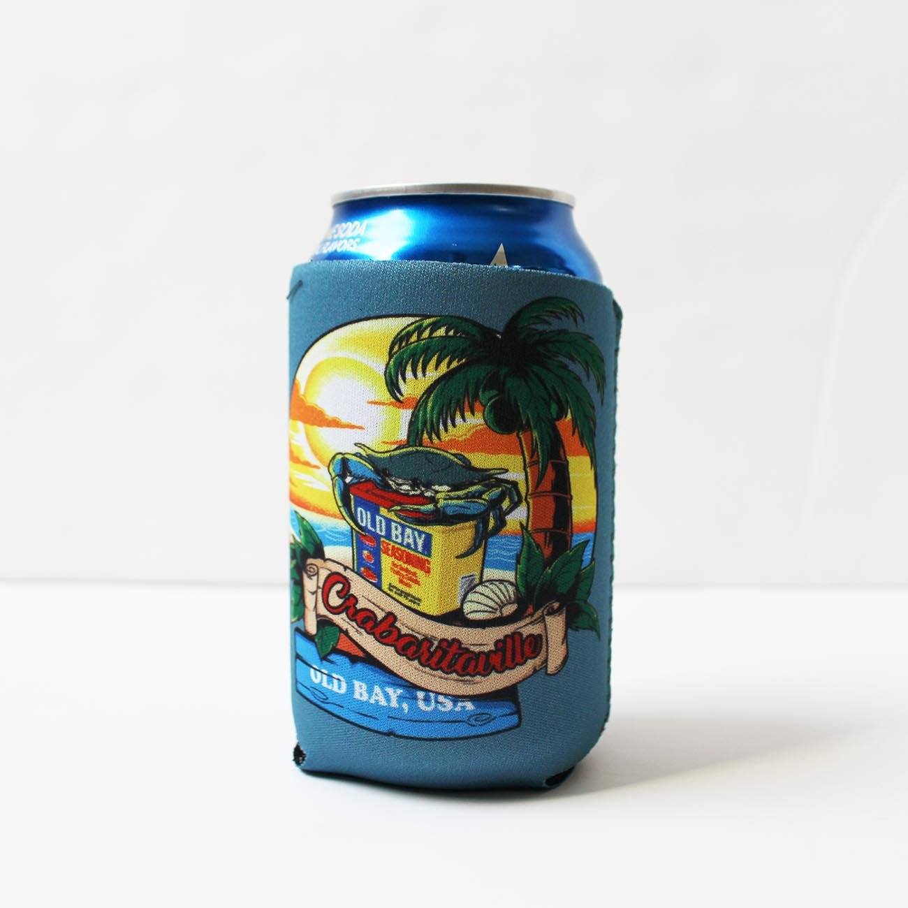 Crabaritaville - Old Bay USA (Blue) / Can Cooler - Route One Apparel