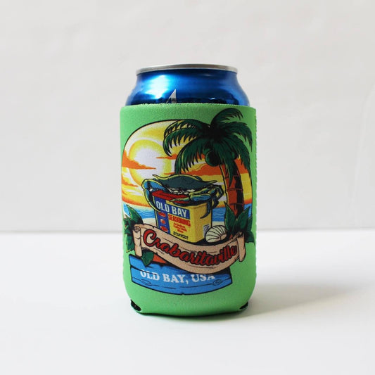 Crabaritaville - Old Bay USA (Neon Green) / Can Cooler - Route One Apparel