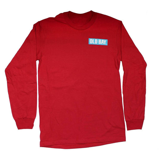 Crabaritaville - Old Bay, USA (Sport Scarlet) / Long Sleeve Shirt - Route One Apparel