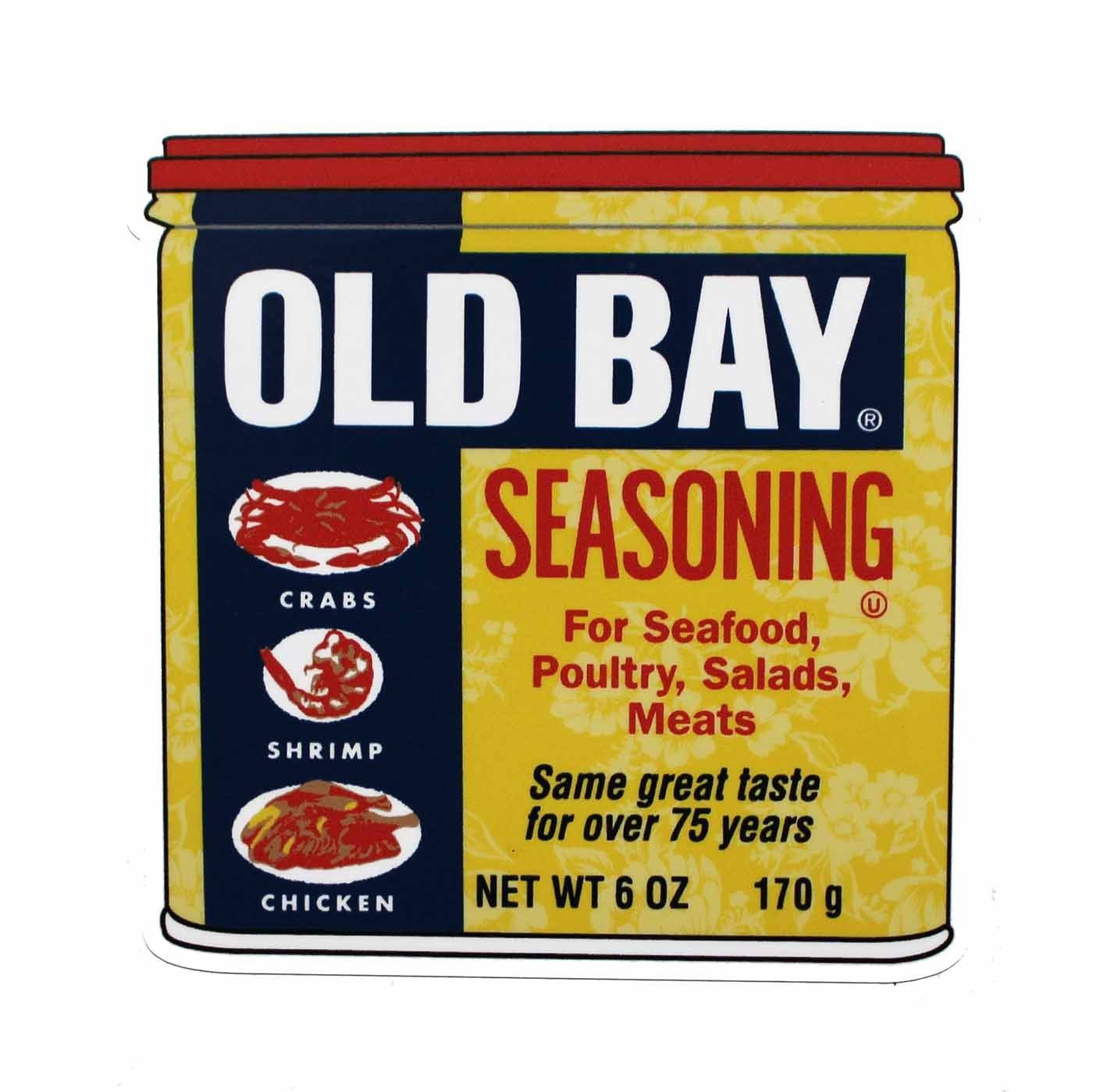 Floral Old Bay Can / Sticker - Route One Apparel