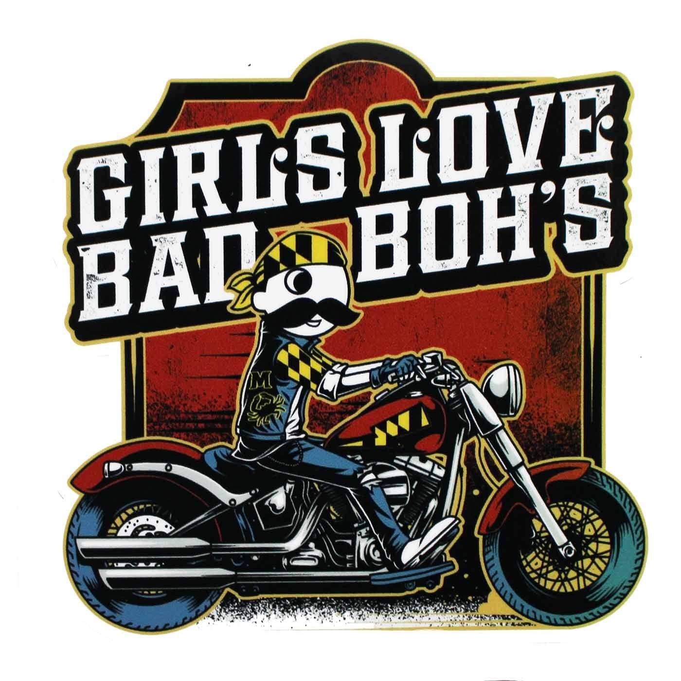 Girls Love Bad Boh's Motorcycle / Sticker - Route One Apparel