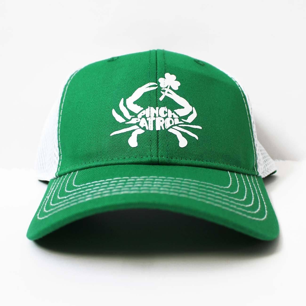 Pinch Patrol (Green) / Trucker Hat - Route One Apparel