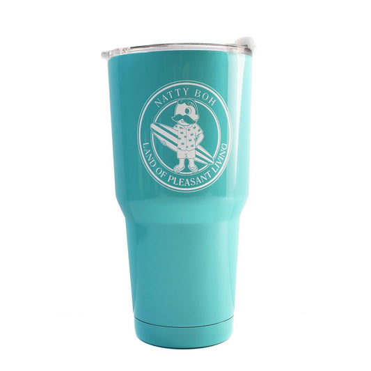 Natty Boh Land of Pleasant Living Surf (Mint) / Large Tumbler - Route One Apparel