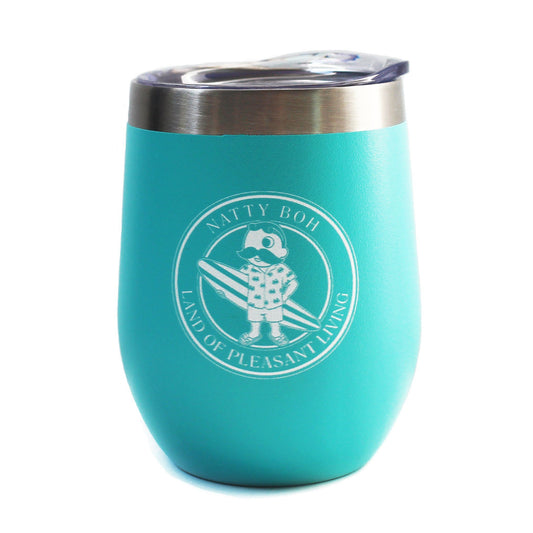 Natty Boh Land of Pleasant Living Surf (Mint) / Small Wine Tumbler - Route One Apparel