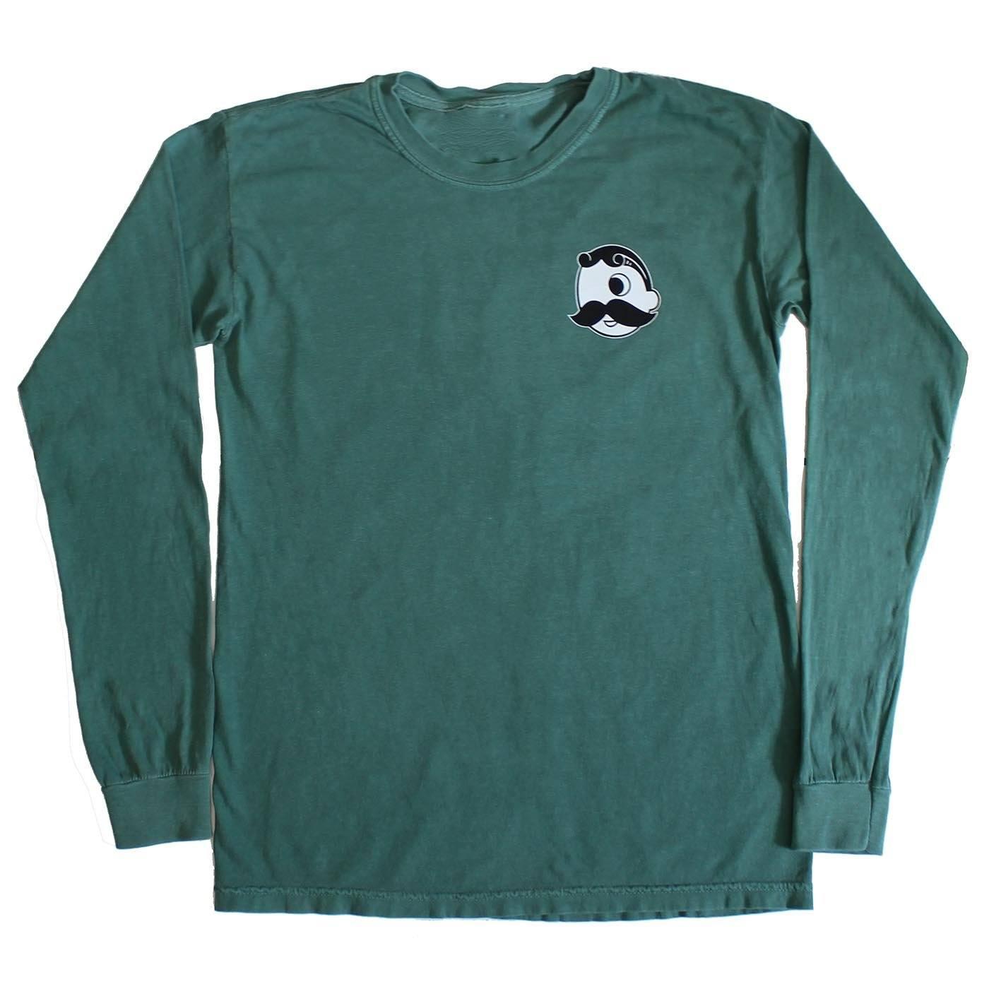 Natty Boh Bottle Cap (Seafoam Green) / Long Sleeve Shirt - Route One Apparel