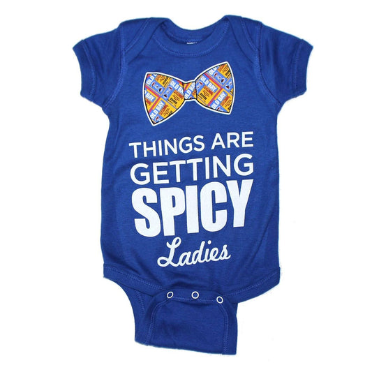 Things Are Getting Spicy Ladies (Royal) / Baby Onesie - Route One Apparel