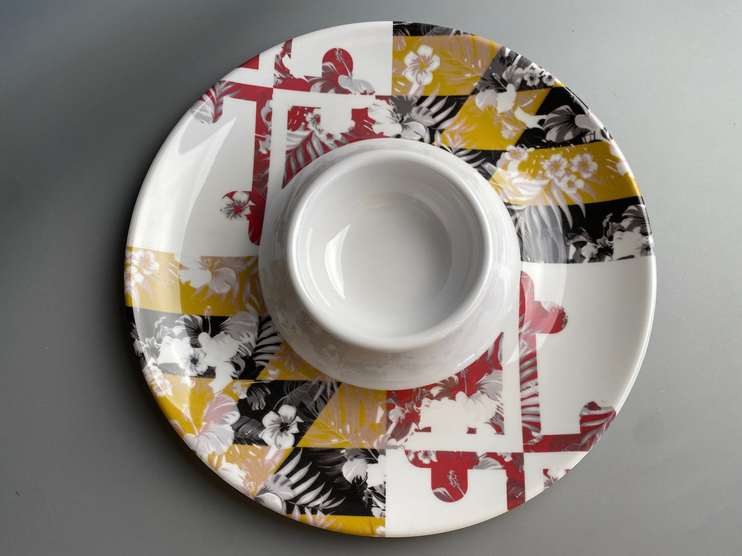 Maryland Flag Floral / Dip Bowl - Route One Apparel