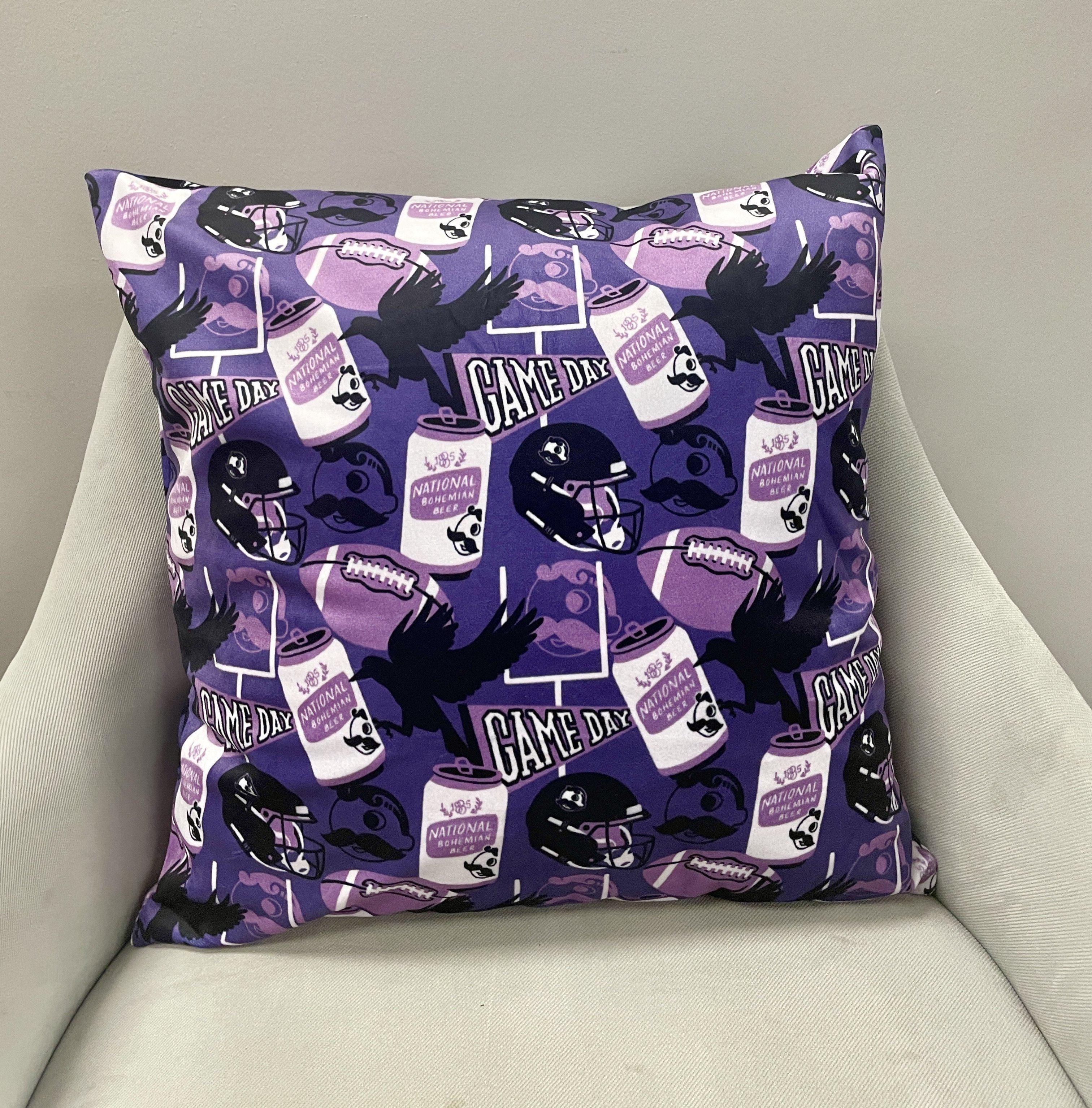 Natty Boh Purple Game Day / Throw Pillow - Route One Apparel