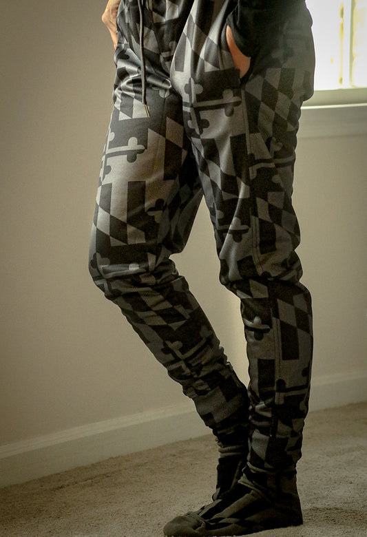 Greyscale Maryland Flag / Joggers - Route One Apparel