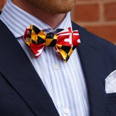 Route One Apparel Maryland Flag / Self-Tie Bowtie