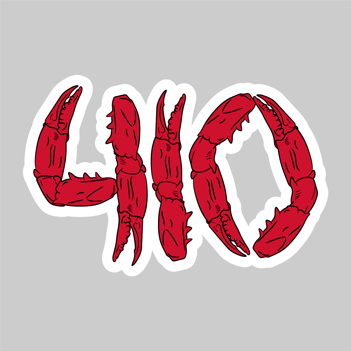410 Crab Claws / Sticker - Route One Apparel