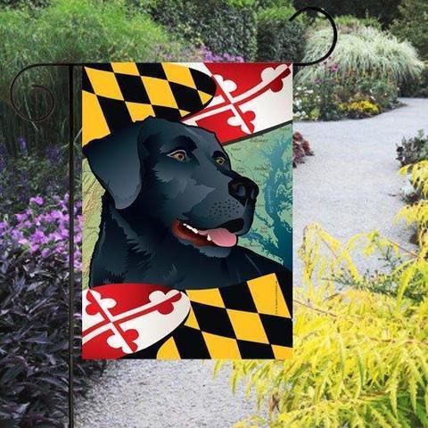 Maryland Black Lab / Garden Flag - Route One Apparel