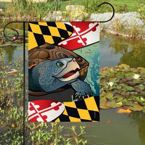 Bandiera da giardino Maryland Terrapin Bandiera da giardino Maryland Terrapin