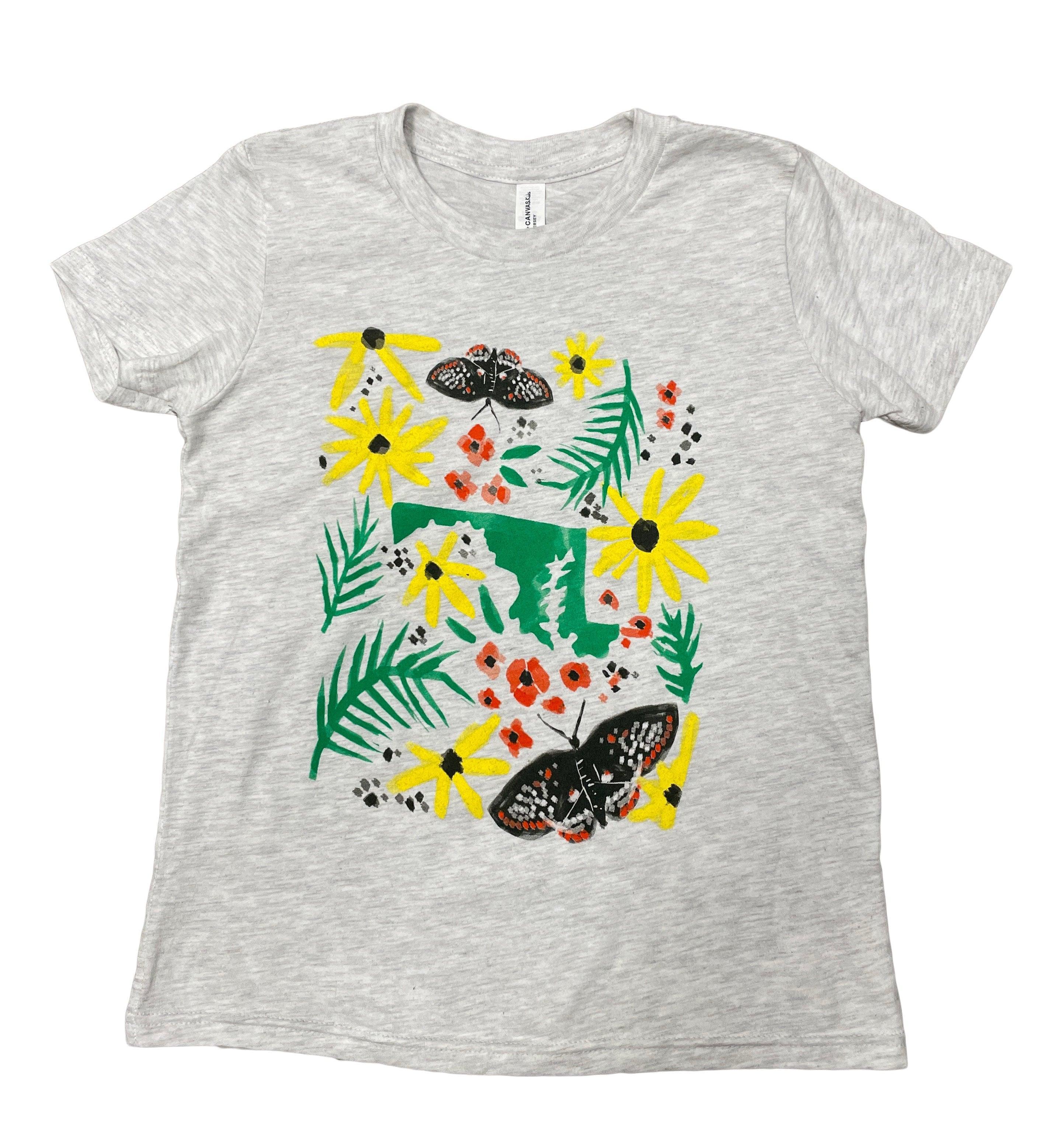 Nature's Garden Maryland (Ash) / *Youth* Shirt - Route One Apparel