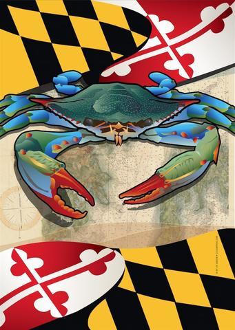 Maryland Blue Crab / Garden Flag - Route One Apparel