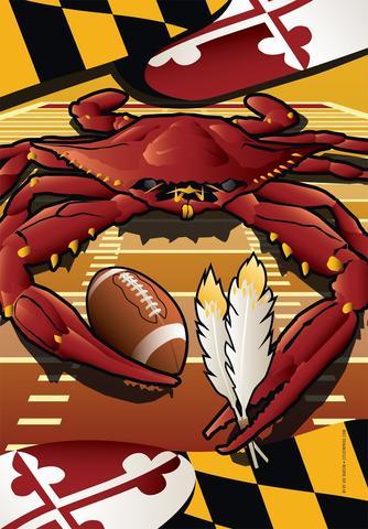 Washington Football Crab / Garden Flag - Route One Apparel