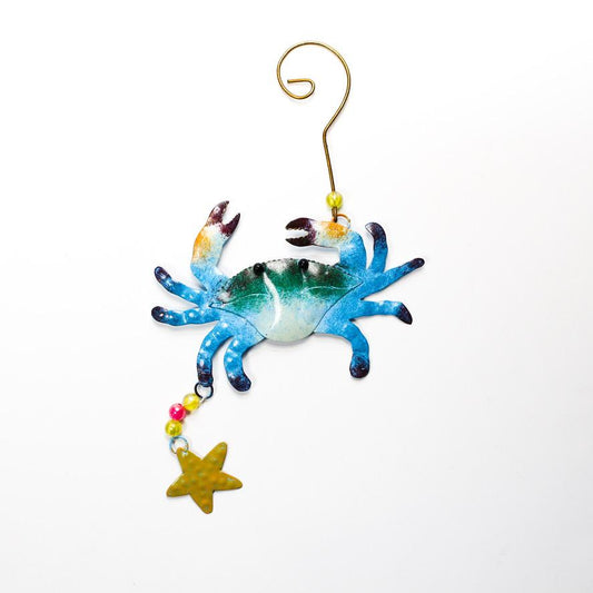 Blue Crab / Metal Ornament - Route One Apparel