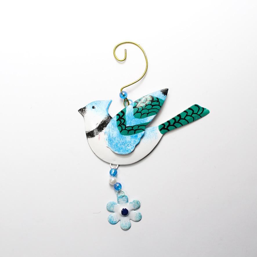 Blue Bird / Metal Ornament - Route One Apparel