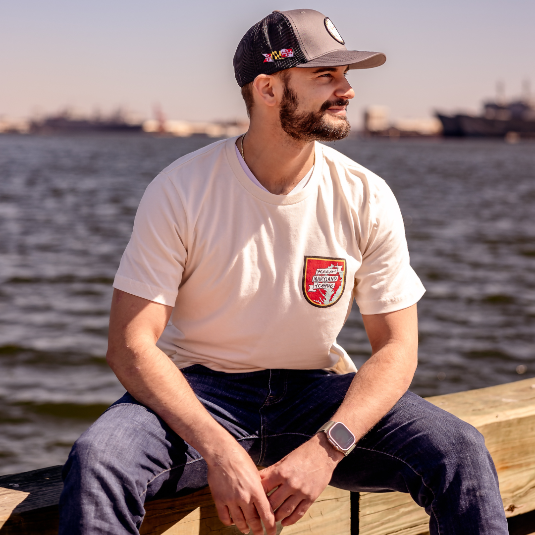 Keep Maryland Iconic - Chesapeake (Natural) / Shirt - Route One Apparel