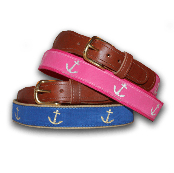 Pink Nautical Anchor / Belt - Route One Apparel
