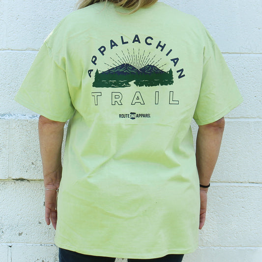 Appalachian Trail Landscape (Light Green) / Shirt - Route One Apparel