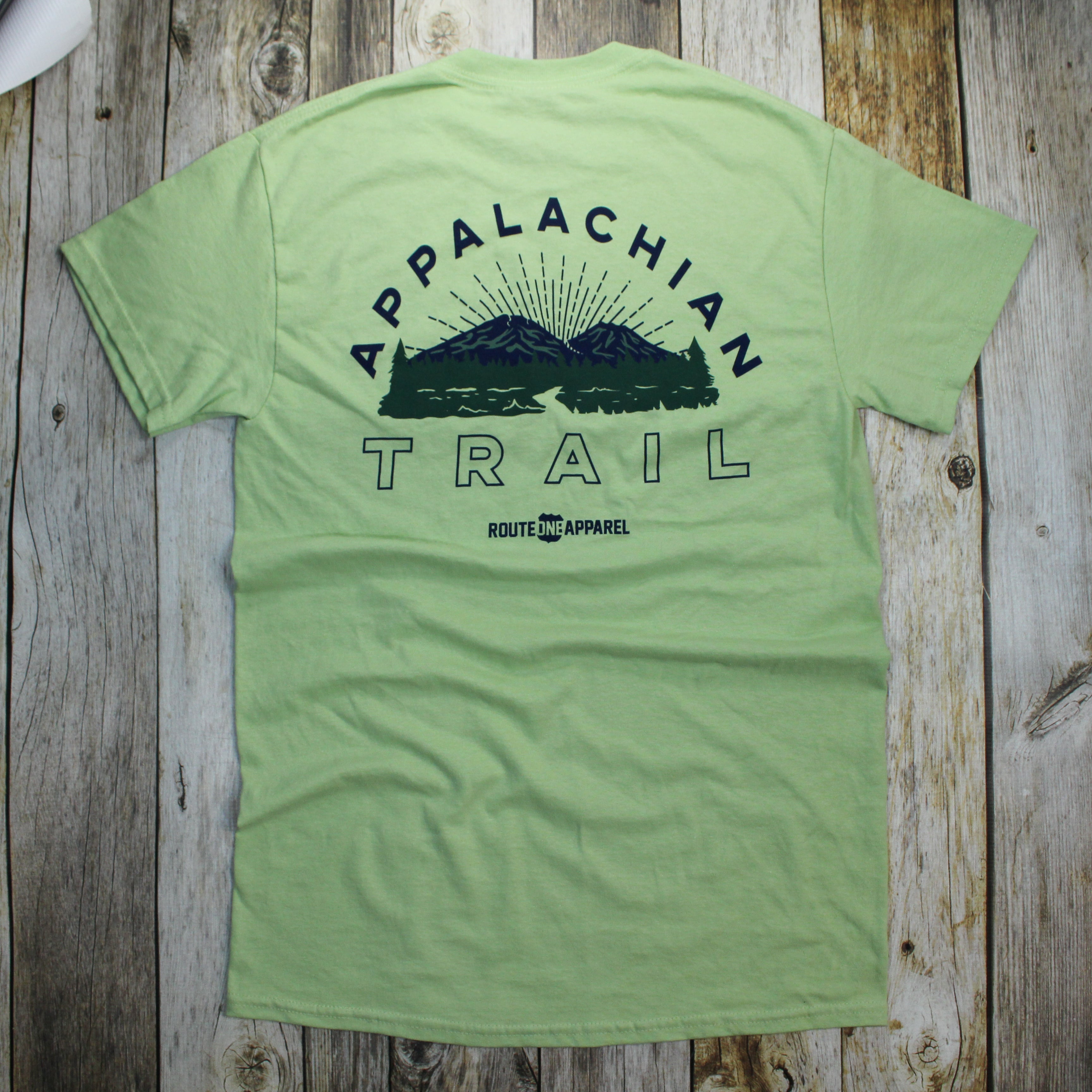 Appalachian Trail Landscape (Light Green) / Shirt - Route One Apparel