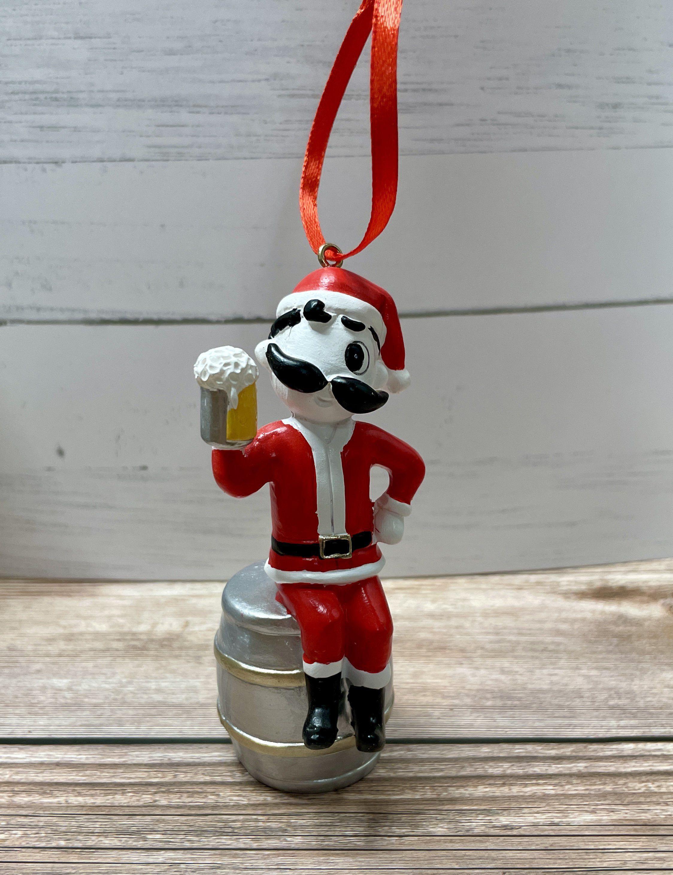 Santa Boh Sitting on a Keg / 3-D Ornament - Route One Apparel