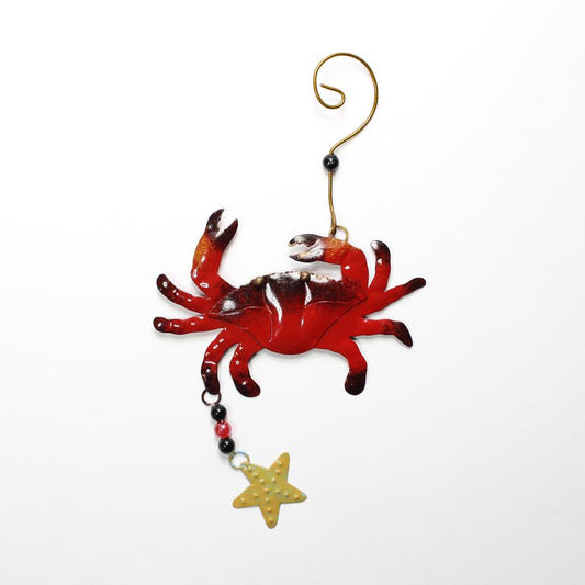 Red Crab / Metal Ornament - Route One Apparel