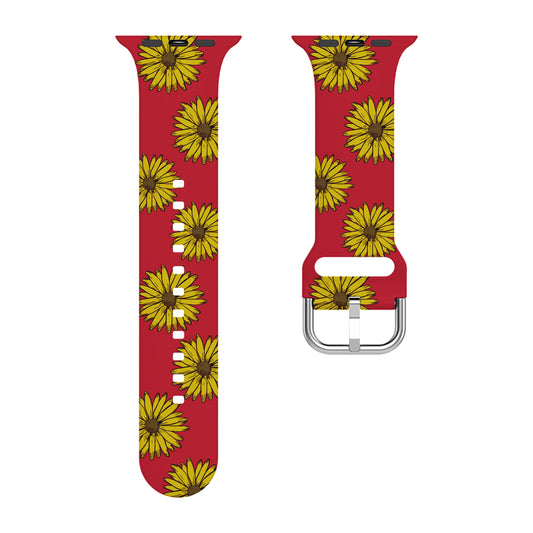 Black Eyed Susan (Red) / Apple Watch Band - Route One Apparel