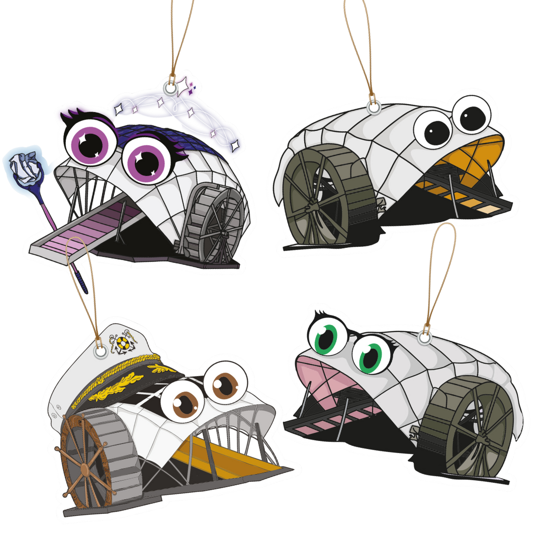 Trash Wheel Family (4-Pack) / Ornaments - Route One Apparel