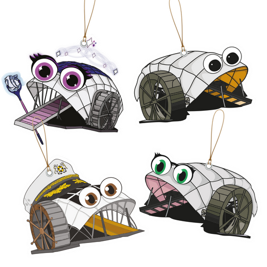 Trash Wheel Family (4-Pack) / Ornaments - Route One Apparel
