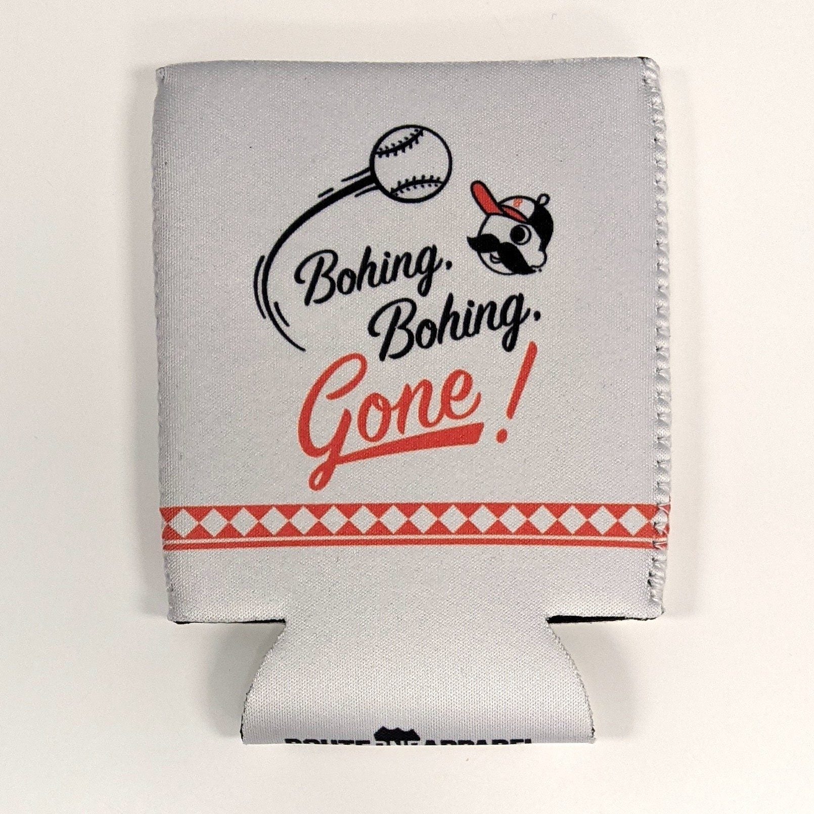 Bohing, Bohing, Gone! National Bohemian Baseball (White) / Can Cooler - Route One Apparel