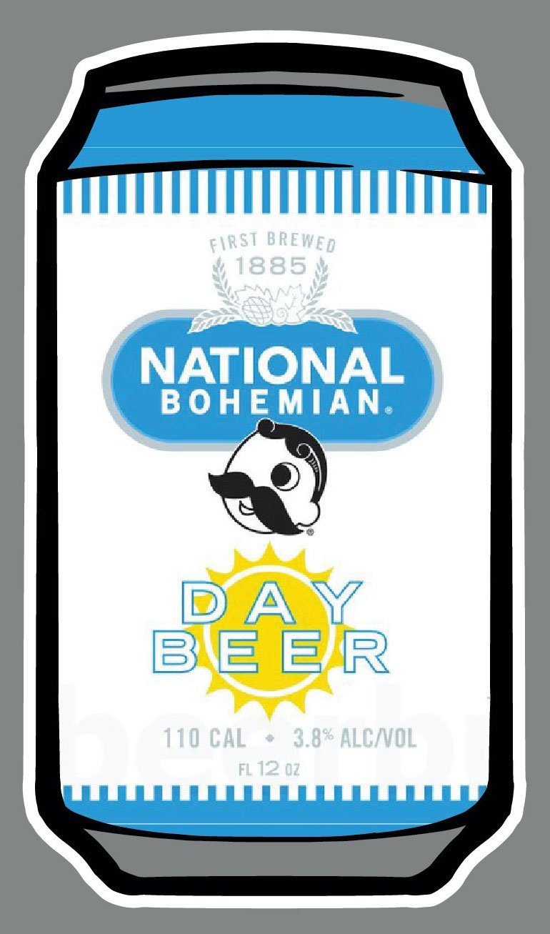 National Bohemian Day Beer Can / Sticker - Route One Apparel
