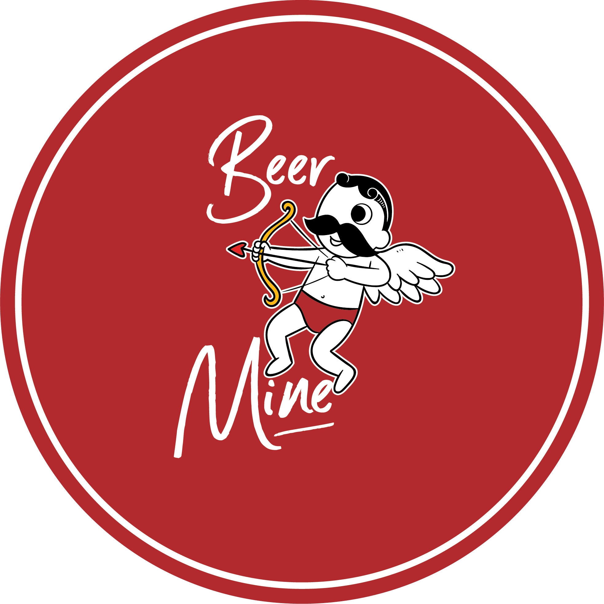 Beer Mine Boh Cupid (Dark Red) / Cork Coaster - Route One Apparel