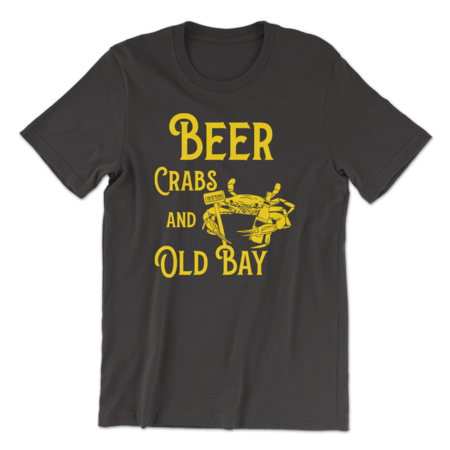 Beer, Crabs, & Old Bay (Vintage Black) / Shirt - Route One Apparel