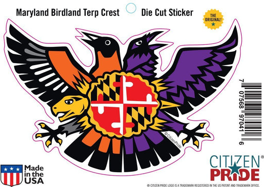 Maryland Birdland Terp Crest / Sticker - Route One Apparel