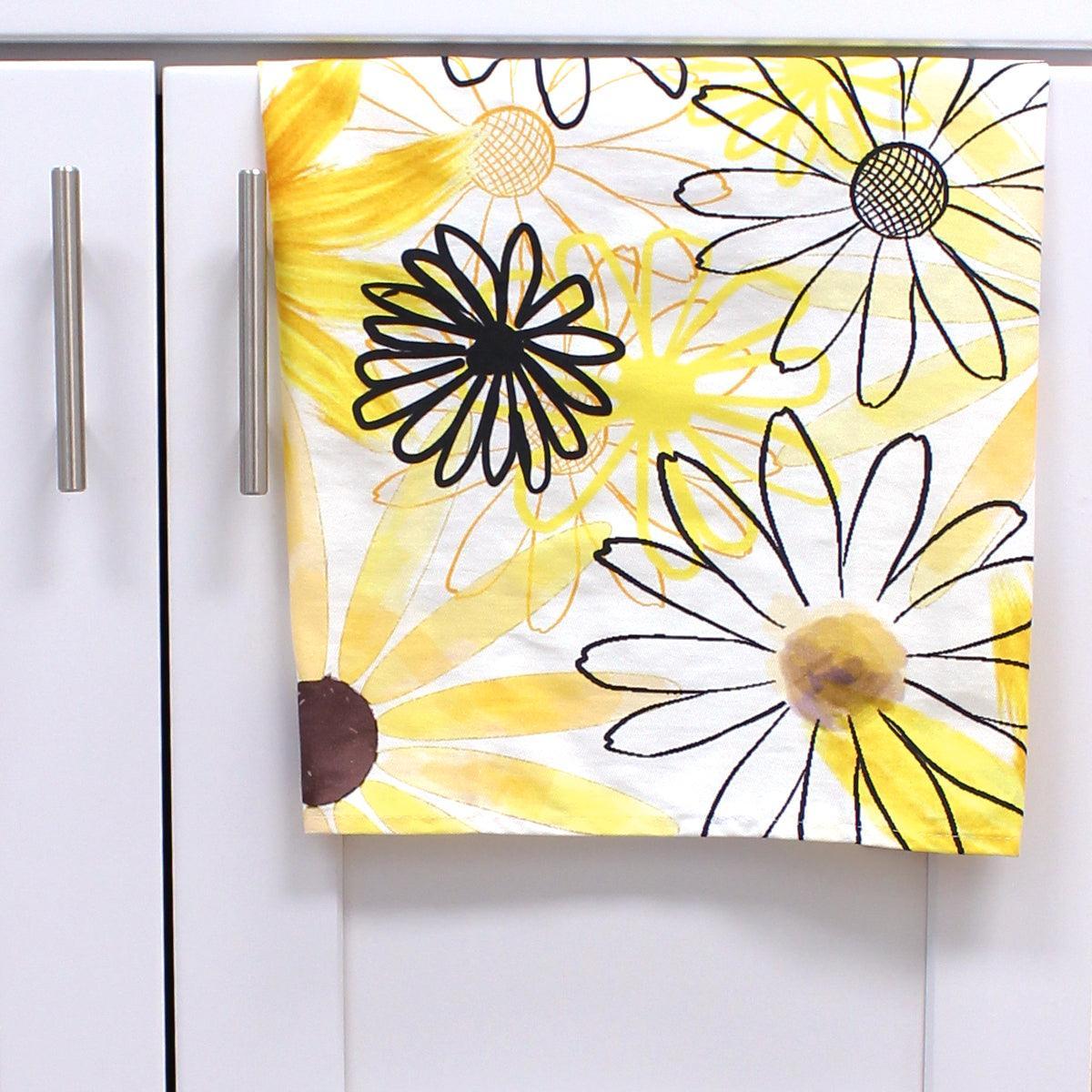 Black Eyed Susan Doodle / Kitchen Towel - Route One Apparel