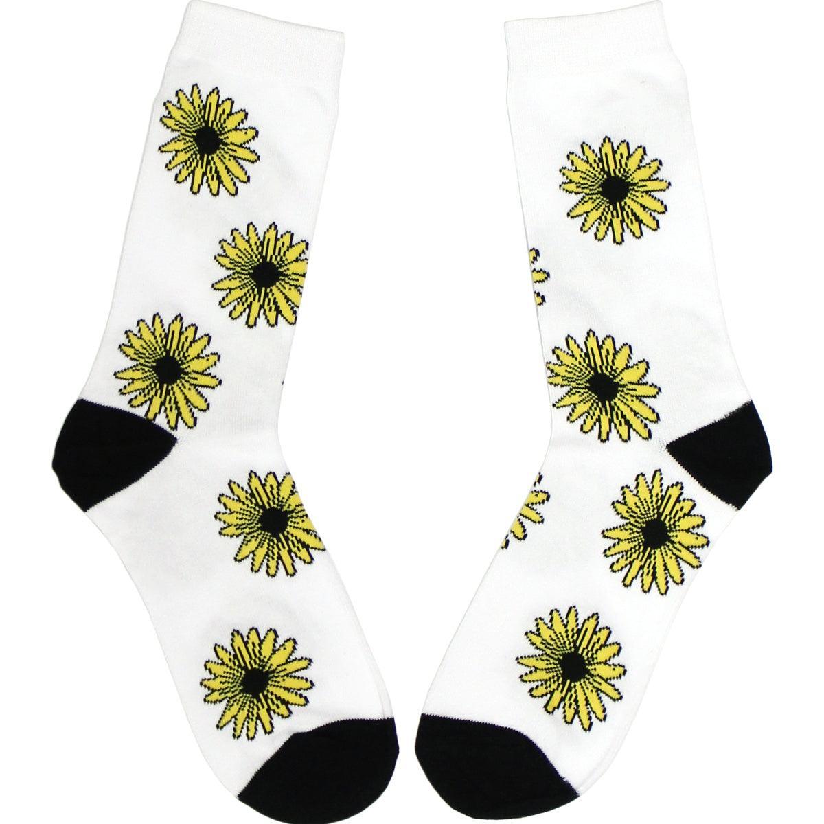 Black Eyed Susan Pattern / Crew Socks - Route One Apparel