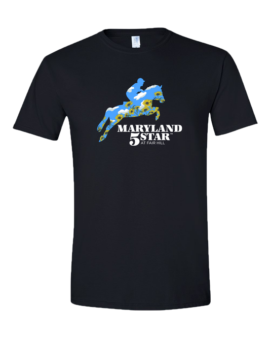Maryland 5 Star Sky Black Eyed Susan (Black) / Shirt - Route One Apparel