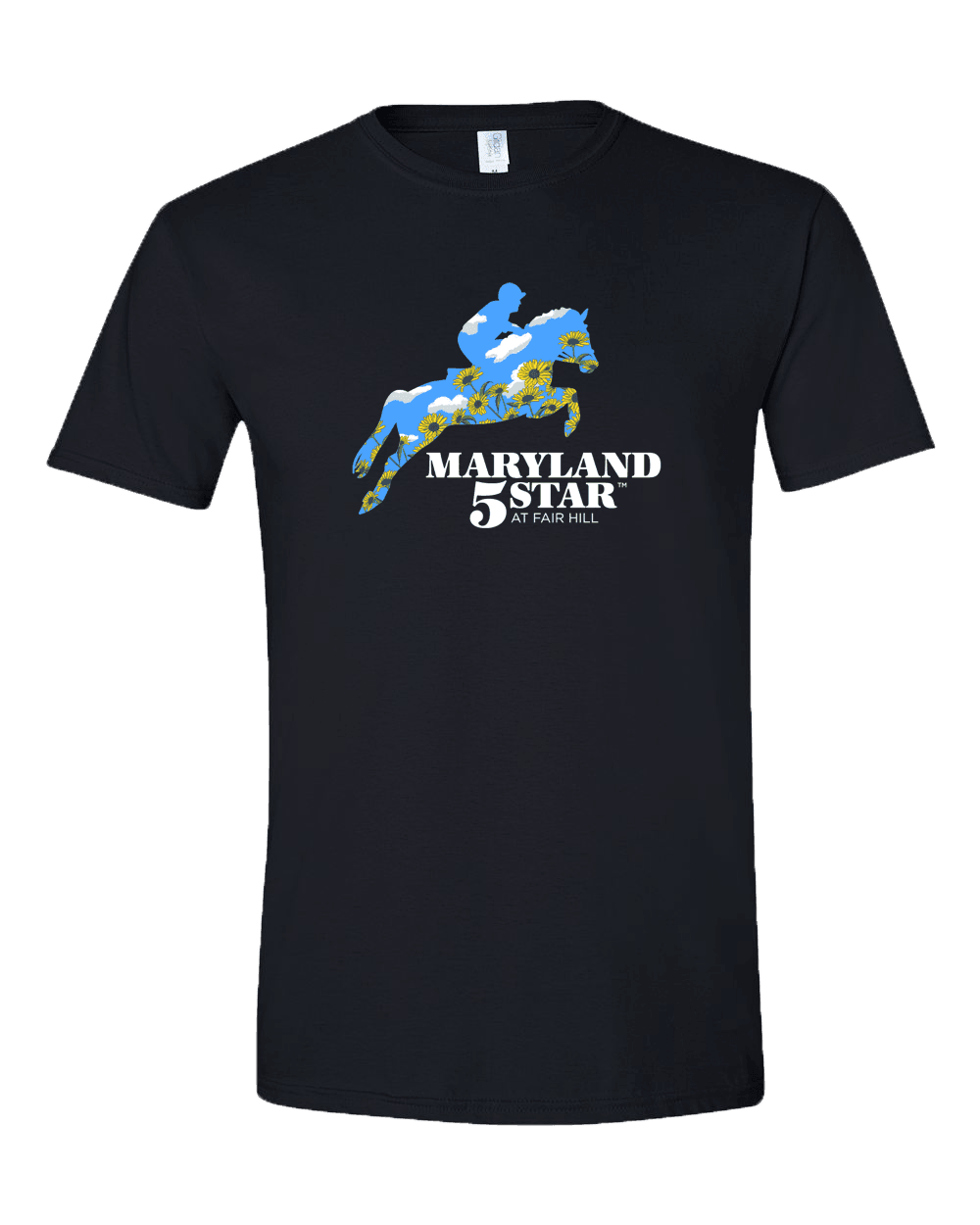 Maryland 5 Star Sky Black Eyed Susan (Black) / Shirt - Route One Apparel