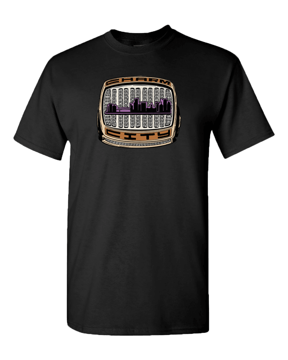 Charm City Super Bowl Ring (Vintage Black) / Shirt - Route One Apparel