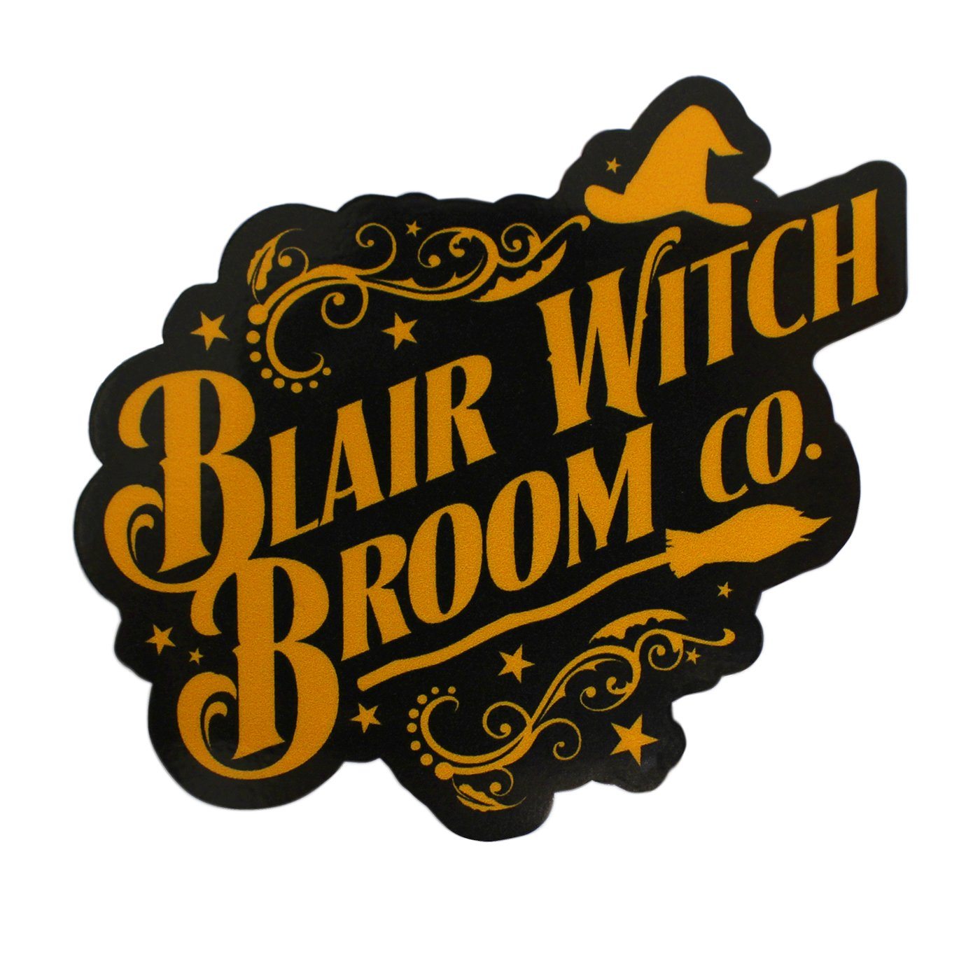 Blair Witch Broom Company (Orange on Black) / Sticker - Route One Apparel