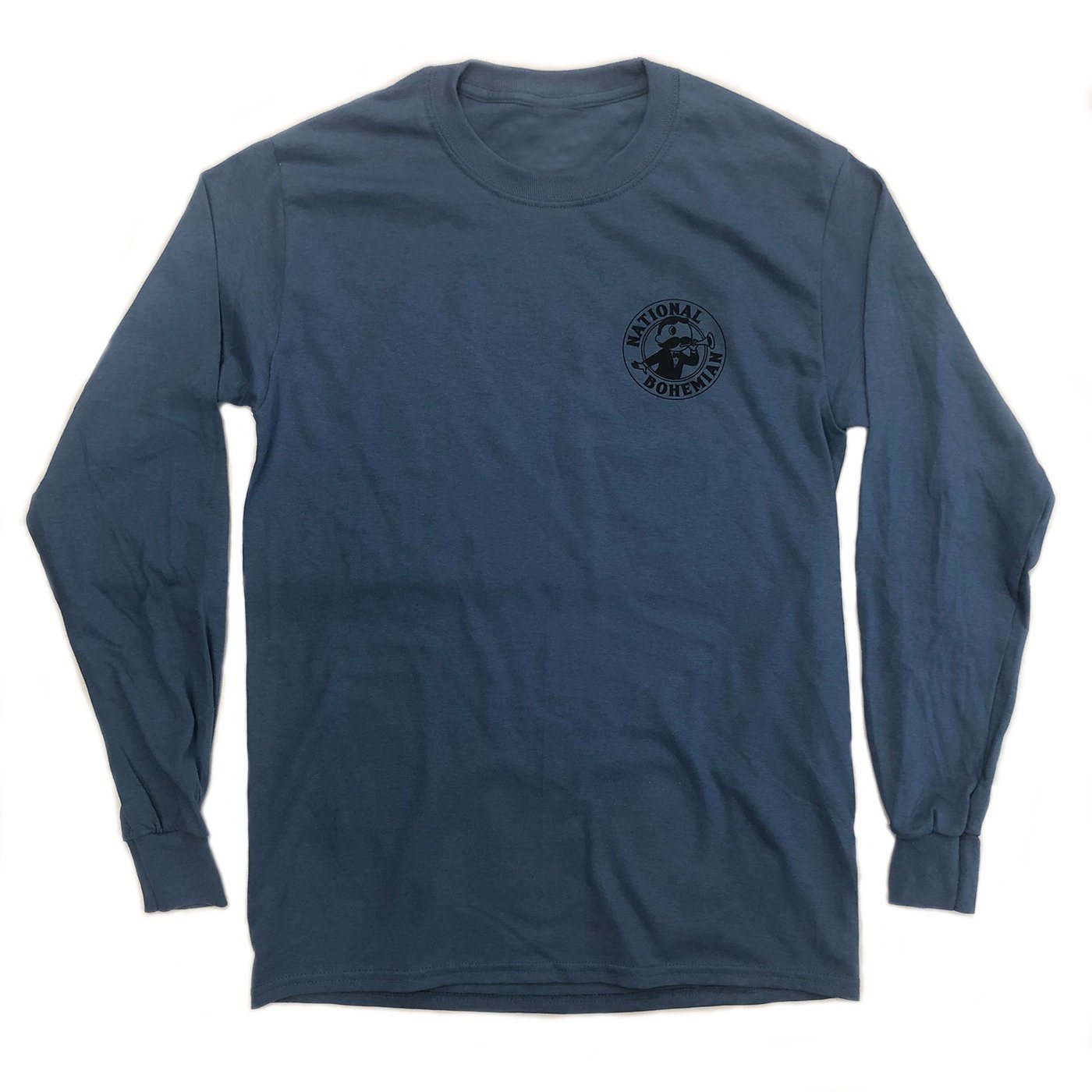 Natty Boh Pride of the Chesapeake (Indigo Blue) / Long Sleeve Shirt - Route One Apparel
