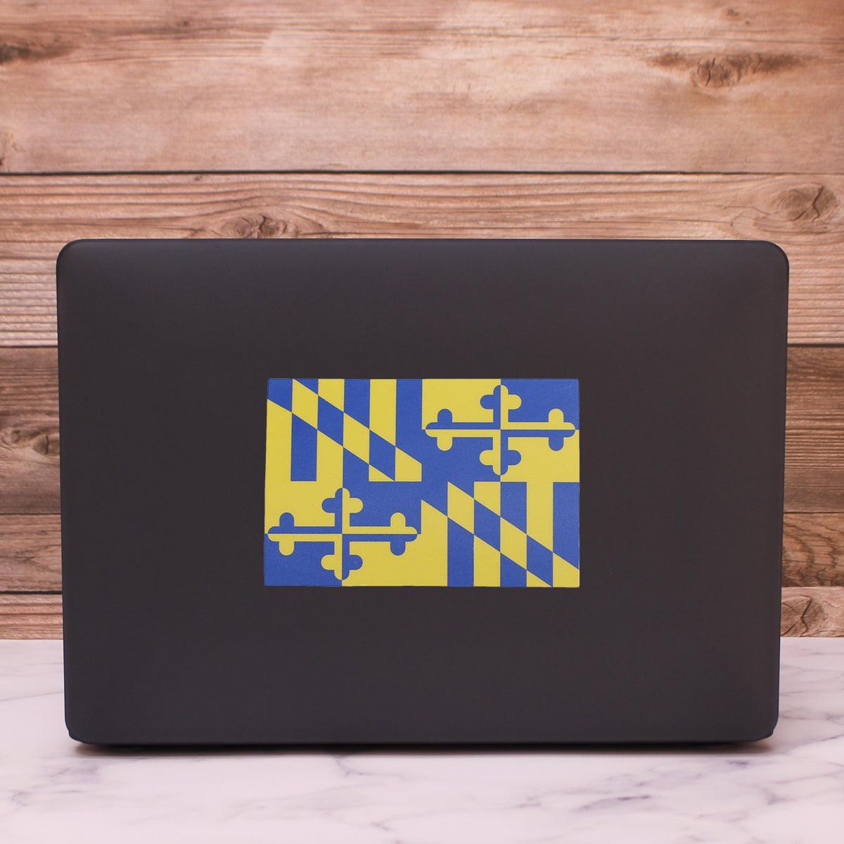 Blue & Gold Maryland Flag / Sticker - Route One Apparel