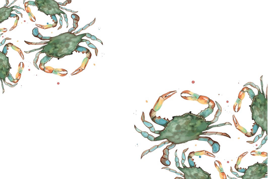Watercolor Blue Crab / Placemat - Route One Apparel